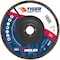 Weiler 7" Tiger Ceramic Abrasive Flap Disc, Angled (TY29), 40C, 7/8" 50109 - alternate 1